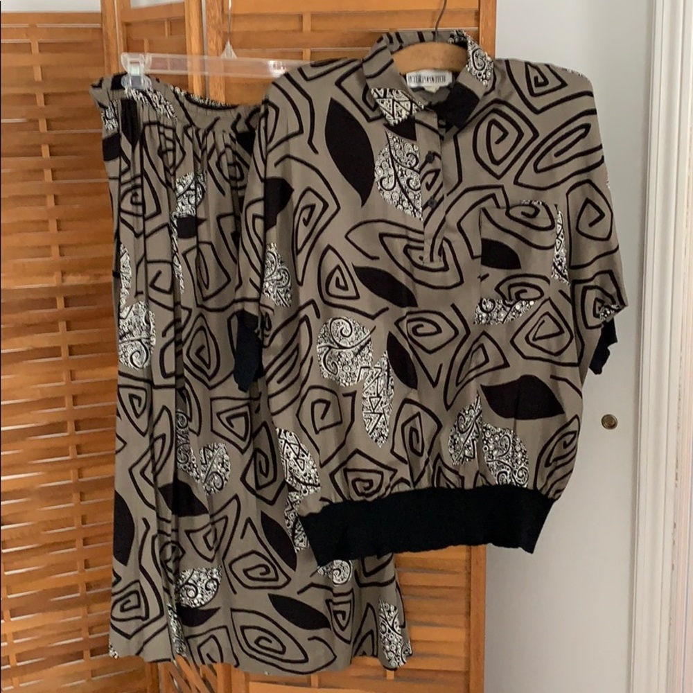 Vintage 80’s two piece dress.